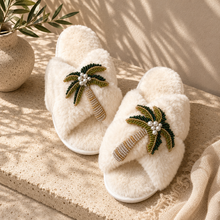 Load image into Gallery viewer, Palm Tree Slippers
