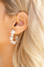 Load image into Gallery viewer, Shell Hoop Earrings
