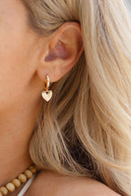 Load image into Gallery viewer, Mini Heart Hoops
