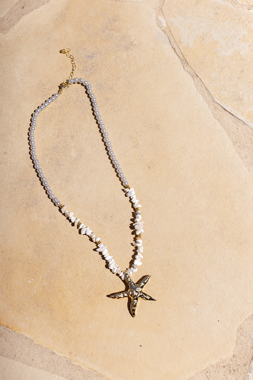 Gold Starfish Necklace