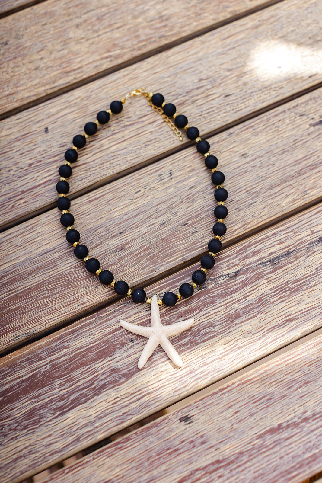 Black Starfish Necklace