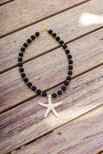 Load image into Gallery viewer, Black Starfish Necklace
