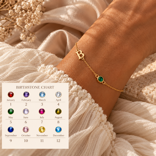Birthstone Name Chain